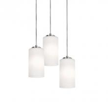  LEOP04MBSNRND3 - Leo 18'' 3 Light Round Pendant - SN