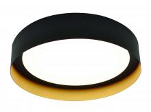  RVF162600L30D1BKGD - Reveal LED Flush Mount - 16'' - Black/Gold