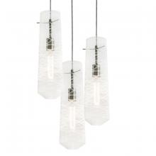  SPP05MBSNCLRND3 - Spun 3 Light Round Pendant