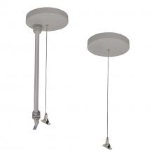  NLUD-PCCA/6W - 8' Pendant & Power Mounting Kit for NLUD Series, Aluminum Finish, wired for EM