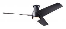  AMB-FM-MB-56-MB-870-RC - Ambit Flush DC Fan- Matte Black Finish; 56" Matte Black Blades; 17W LED (Matte Black Trim)