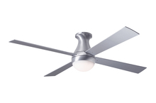  BAL-FM-BA-42-AL-652-002 - Ball Flush Fan; Brushed Aluminum Finish; 42" Aluminum Blades; 20W LED; Fan Speed and Light Contr