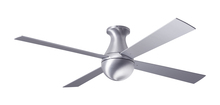  BAL-FM-BA-52-AL-NL-001 - Ball Flush Fan; Brushed Aluminum Finish; 52" Aluminum Blades; No Light; Fan Speed Control