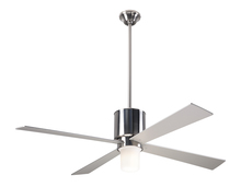  LAP-BN-50-BK-552-002 - Lapa Fan; Bright Nickel Finish; 50" Black Blades; 17W LED; Fan Speed and Light Control (3-wire)