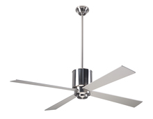  LAP-BN-50-BK-NL-001 - Lapa Fan; Bright Nickel Finish; 50" Black Blades; No Light; Fan Speed Control