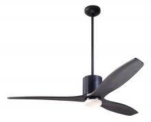  LLX-DBBK-54-EB-271-RC - LeatherLuxe DC Fan; Dark Bronze Finish with Black Leather; 54" Ebony Blades; 17W LED; Remote Con