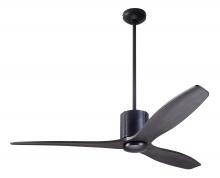  LLX-DBBK-54-EB-NL-RC - LeatherLuxe DC Fan; Dark Bronze Finish with Black Leather; 54" Ebony Blades; No Light; Remote Co