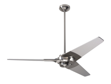  TOR-BN-52-BK-NL-001 - Torsion Fan; Bright Nickel Finish; 52" Black Blades; No Light; Fan Speed Control