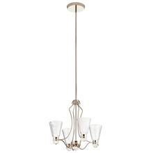  44353PNLED - Kayva™20.25" LED 9 Light Chandelier Polished Nickel