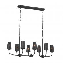  52510BK - Linear Chandelier 8Lt