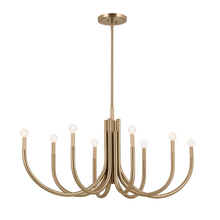  52553CPZ - Oval Chandelier 8Lt