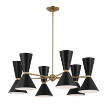  52566CPZBK - Chandelier 12Lt