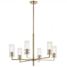  52679CPZ - Velestino 30.25" 6-Light Chandelier in Champagne Bronze