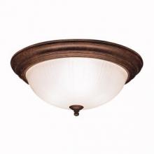  8655TZ - 15.25" 3 Light Flush Mount Tannery Bronze™