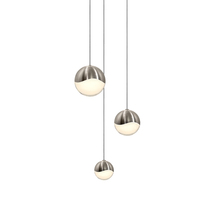  2914.13-AST - 3-Light Round Assorted LED Pendant