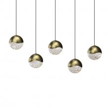  2921.14-MED - 5-Light Rectangle Medium LED Pendant