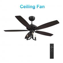  VC525D-L31-BF-1 - Huntley 52-inch Ceiling Fan with Remote, Light Kit Included