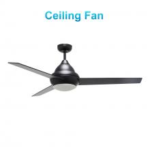  VWGA-523Q-L12-B2-1 - Kendrick 52-inch Ceiling Fan with Remote, Light Kit Included