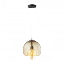  P-G1008011A1 - CARRO HOME Carina Glass Globe Pendant Light – Amber