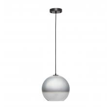  P-G1211011A1 - CARRO HOME Helos Big Sphere Glass Pendant Light – Chrome Gray