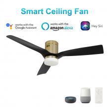  VS483P-L12-G2-1-FM - Spezia 48-inch Indoor/Damp Rated Outdoor Smart Ceiling Fan, Dimmable LED Light Kit & Remote Control,