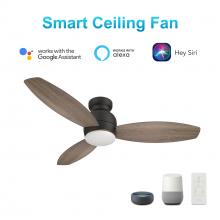  VS483Q-L12-BG-1 - Trento 48-inch Smart Ceiling Fan with Remote, Light Kit Included, Works with Google Assistant, Amazo