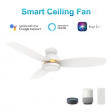  VS483Q5-L12-W1-1-FMA - Fremont 48'' Smart Ceiling Fan with Remote, Light Kit Included?Works with Google Assistant a