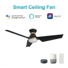  VS523A1-L22-B2-1-FMA - Kreis 52-inch Smart Ceiling Fan with Remote, Light Kit Included, Works with Google Assistant, Amazon