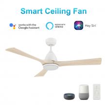  VS523A2-L12-WM1-1 - Perry 52'' Smart Ceiling Fan with Remote, Light Kit Included?Works with Google Assistant and