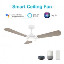  VS523B3-L22-W6-1 - Brisa 52-inch Smart Ceiling Fan with Remote, Light Kit Included, Works with Google Assistant, Amazon