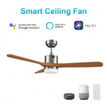  VS523E4-L12-SM2-1 - Palmer 52'' Smart Ceiling Fan with Remote, Light Kit Included?Works with Google Assistant an