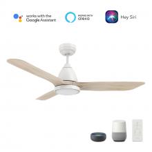  VS523F3-L12-WM1-1 - Garrick 52'' Smart Ceiling Fan with Remote, Light Kit Included?Works with Google Assistant a