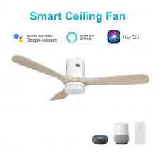  VS523P3-L12-WM1-1-FM - Labelle 52'' Smart Ceiling Fan with Remote, Light Kit Included?Works with Google Assistant a