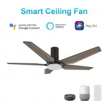  VS525B-L22-BS-1-FM - Woodrow 52-inch Smart Ceiling Fan with Remote, Light Kit Included, Works with Google Assistant, Amaz