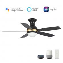  VS525Q2-L12-B2-1 - Twister 52'' Smart Ceiling Fan with Remote, Light Kit Included?Works with Google Assistant a