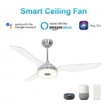  VS563F-L13-S8-1 - Fletcher 56-inch Indoor/Outdoor Smart Ceiling Fan, Dimmable LED Light Kit & Remote Control, Works wi