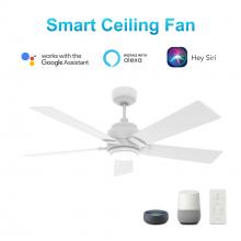  VS565J1-L11-W1-1 - Ascender 56-inch Smart Ceiling Fan with Remote, Light Kit Included, Works with Google Assistant, Ama