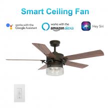  VWGS-525H-L11-AF-1 - Alexia 52-inch Smart Ceiling Fan with wall control?Works with Google Assistant, Amazon Alexa, and Si