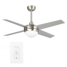  WGS-484C-L11-SC-1 - Nova 48-inch Indoor Smart Ceiling Fan with LED Light Kit & Wall Control, Works with A