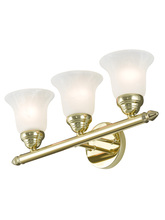  1063-02 - 3 Light Polished Brass Bath Light