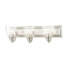  17073-91 - 3 Lt Brushed Nickel Vanity Sconce