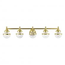  17415-02 - 5 Light Polished Brass Large Vanity Sconce