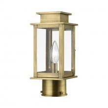  20201-01 - 1 Light Antique Brass Outdoor Mini Post Top Lantern