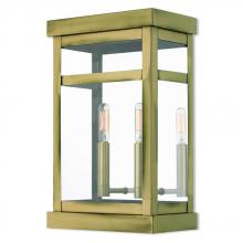  20705-01 - 2 Lt AB Outdoor Wall Lantern