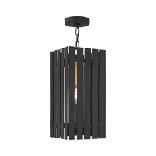  20757-04 - 1 Lt Black Outdoor Pendant Lantern