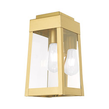  20852-12 - 1 Lt Satin Brass Outdoor Wall Lantern