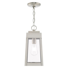  20854-91 - 1 Lt Brushed Nickel Outdoor Pendant Lantern