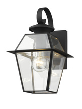  2181-04 - 1 Light Black Outdoor Wall Lantern