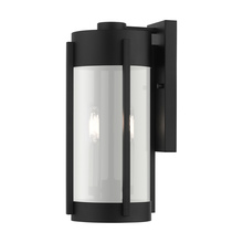  22382-04 - 2 Lt Black Outdoor Wall Lantern