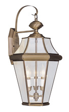  2361-01 - 3 Light AB Outdoor Wall Lantern